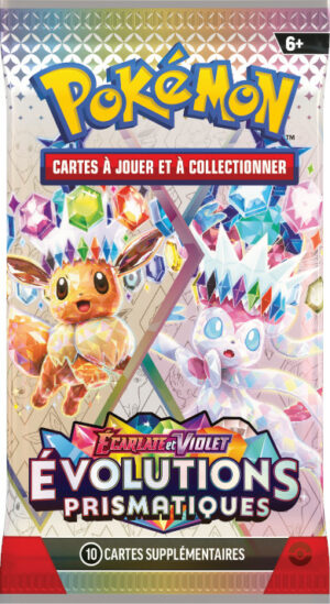 POKEMON BUNDLE 6 BOOSTERS DISPLAY EV8.5 EVOLUTIONS PRISMATIQUES PRE COMMANDE EN ATTENTE - Image 3