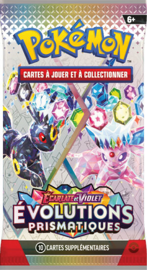 POKEMON BUNDLE 6 BOOSTERS DISPLAY EV8.5 EVOLUTIONS PRISMATIQUES PRE COMMANDE EN ATTENTE - Image 4