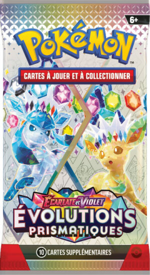 POKEMON BUNDLE 6 BOOSTERS DISPLAY EV8.5 EVOLUTIONS PRISMATIQUES PRE COMMANDE EN ATTENTE - Image 2