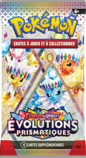 POKEMON BUNDLE 6 BOOSTERS DISPLAY EV8.5 EVOLUTIONS PRISMATIQUES PRE COMMANDE EN ATTENTE - Image 5