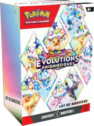 POKEMON BUNDLE 6 BOOSTERS DISPLAY EV8.5 EVOLUTIONS PRISMATIQUES PRE COMMANDE EN ATTENTE - Image 6