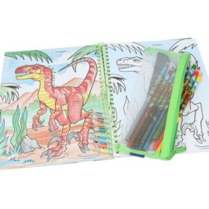 DINO WORLD ALBUM A COLORIER AVEC CRAYONS – Image 2