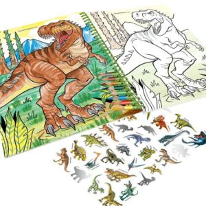 DINO WORLD ALBUM A COLORIER AVEC CRAYONS – Image 3