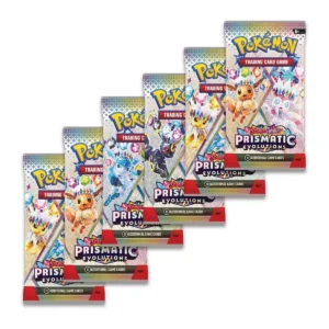 POKEMON BUNDLE 6 BOOSTERS EV8.5 EVOLUTIONS PRISMATIQUES ANGLAIS EN ATTENTE – Image 3