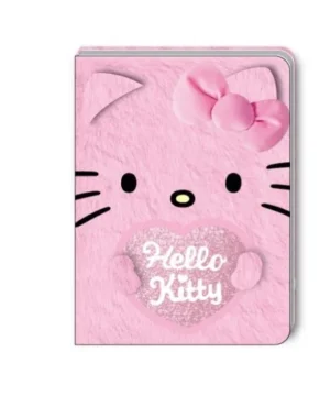 HELLO KITTY NOTEBOOK COUVERTURE FOURRURE