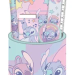 DISNEY STITCH SET PAPETERIE POT A CRAYONS ET 7 PIECES EN ATTENTE