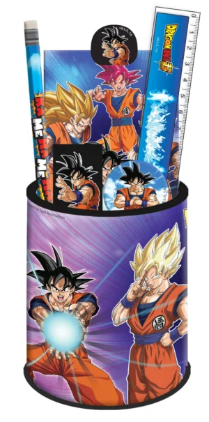DRAGON BALL SET PAPETERIE POT A CRAYONS ET 7 PIECES EN ATTENTE