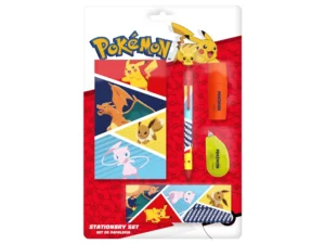 POKEMON SET PAPETERIE BLOC NOTES AVEC 5 ACCESSOIRES EN ATTENTE