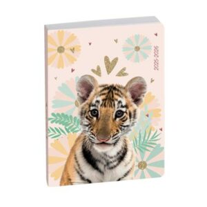 EXACOMPTA AGENDA 2025 2006 ANIMAUX TIGRE