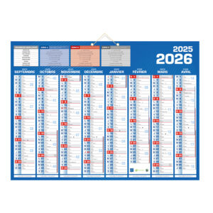 BOUCHUT CALENDRIER 2025 2026 40.5 X 55