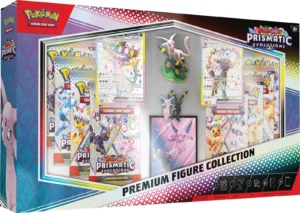 POKEMON COFFRET COLLECTION PREMIUM AVEC FIGURINE EV8.5 EVOLUTIONS PRISMATIQUES EN ATTENTE