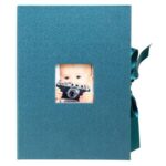 EXACOMPTA COFFRET PHOTOS BLEU CANARD