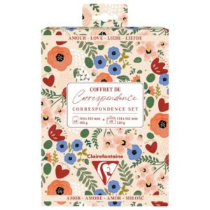 CLAIREFONTAINE SET CORRESPONDANCE AMOUR