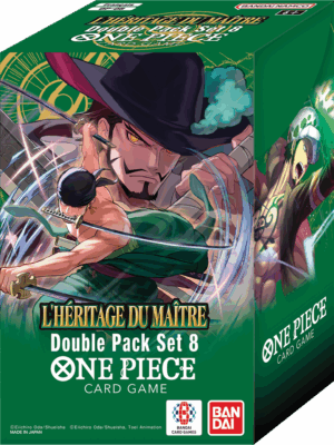 ONE PIECE CARD GAME DOUBLE PACK SET DP08 DISPLAY PRE COMMANDE