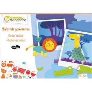 AVENUE MANDARINE BOITE CREATIVE SAFARI DE GOMMETTES