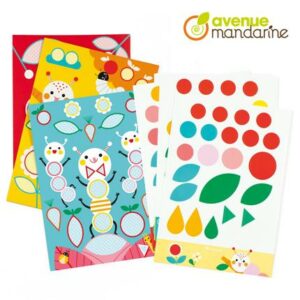 AVENUE MANDARINE BOITE CREATIVE TABLEAUX GOMMETTES CHENILLES – Image 3
