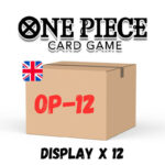 ONE PIECE CARD GAME BOOSTER DISPLAY OP12 CASE DE 12 ANGLAIS