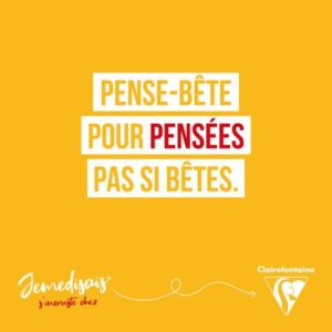 CLAIREFONTAINE BLOC MEMO CARRE JE ME DISAIS