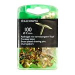 EXACOMPTA PUNAISES LAITON BOITE DE 100