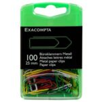 EXACOMPTA 100 ATTACHES LETTRES COULEUR BOITE DE 100