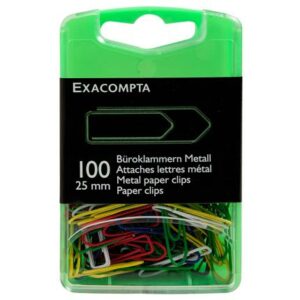 EXACOMPTA 100 ATTACHES LETTRES COULEUR BOITE DE 100