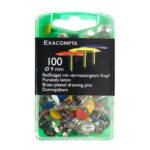 EXACOMPTA 100 PUNAISES COULEUR BOITE DE 100