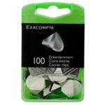 EXACOMPTA 100 COINS LETTRES BOITE DE 100