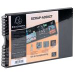 EXACOMPTA KIT SCRAPBOOKING ALBUM NOIR