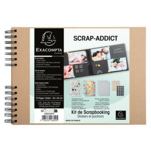 EXACOMPTA KIT SCRAPBOOKING ALBUM KRAFT
