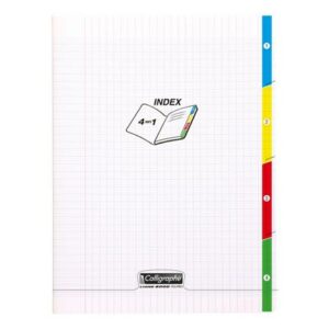 CAHIER POLYPRO 4 INDEX 24X32 96P SEYES