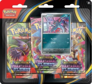 POKEMON TRIPACK ME02 FLAMMES FANTASMAGORIQUES PRE COMMANDE EN ATTENTE – Image 3