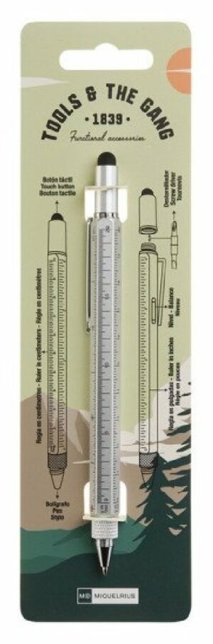 MIQUELRIUS STYLOS MULTI FONCTIONS ARGENT