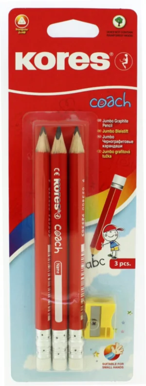 KORES CRAYONS A PAPIER JUMBO AVEC TAILLE CRAYONS – Image 2